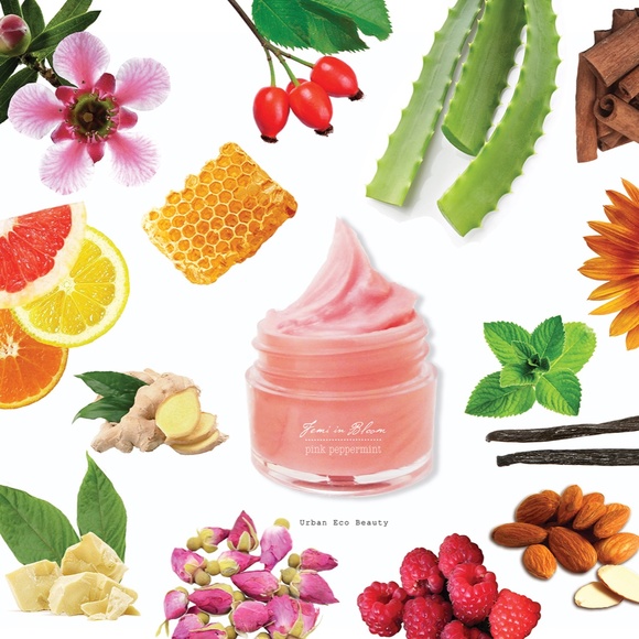 Pink Peppermint Organic Whipped Lip Balm Booster Treatment / Organic Skin Care - Picture 5 of 16
